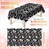 Tudomro 3 Pack 2000s Tablecloth Decoration Cholo Party Table Cover 90s Table Covers Heart Early Plastic Disposable Rectangle Table Decoration for Birthday Party Supplies, 54 x 108 Inches(Black)