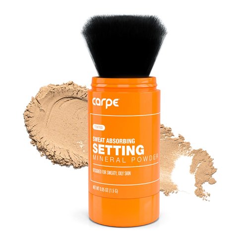 Carpe ~NEW~ Sweat Absorbing Translucent Mineral Powder - Mess-free Loose Powder Makeup That Contr...