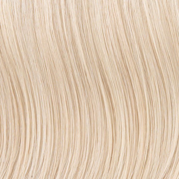 Toni Brattin Perfect Topper Color Platinum Blonde Hairpiece 8" Length Straight Top of Head Complete Crowne Coverage ChangeLite Heat Friendly Synthetic Wispy Bangs Snap Clips