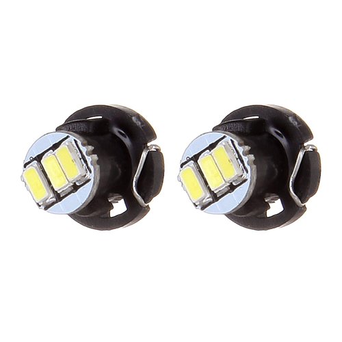 cciyu 6 Pack W hite T4/T4.2 Neo Wedge A/C LED Light Bulb US LED Instrument Gauge CLuster Light Indicator Light