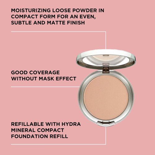 ARTDECO Hydra Mineral Compact Foundation - natural peach N°67 - Hydrating loose powder compact for a soft matte finish - good coverage without mask-like effect - refillable - makeup - 0.35 Oz