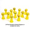 PowerTRC 24 Pcs Jumping Emoticon Popper Toys Spring Launchers Party Favors for Kids Birthday Bulk Goodie Bag Stuffers Fillers School Prize for Kids Classroom Gift Bag Toys