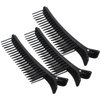 Beaupretty 3 Pieces Teasing Clip Combs Hair Combs Hairstylist Hair Clips Hair Coloring Styling Tools for Highlights Trimming Cutting Flat Iron Guide, Black
