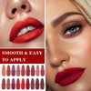 Fusang 18Pcs Mini Capsule Pills Lipstick Matte Lipstick Makeup Sets for Women Highly Pigmented Long Lasting Waterproof Mini Red Matte Pill Lipstick Cute Lip Stick Stain Set for Women