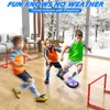 HIEMAO Kids Toys Hover Soccer Ball Set, 2 in 1 Rechargeable Air Power Soccer with LED Lights and Foam Bumper Protection, 2 Goals for Boys and Girls Ages 3 4 5 6 7 8-12 Indoor/Outdoor Games