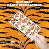 100PCS Tiger Temporary Tattoos Stickers Theme Wild Safari Jungle Zoo Animal Birthday Party Decorations Favors Supplies Cute Tattoo Sticker Gifts For Boys Girls School Prizes Rewards Carnival Christmas