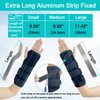 TANDCF Unisex Forearm and Wrist Support Splint Brace Double Fixation Wrist Brace for Carpal Tunnel,Adjustable Night Time Forearm Immobilizer Brace Splints,9.8 inch (25cm) length(LH/S)