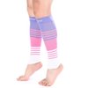 Doc Miller Calf Compression Sleeve Men and Women 20-30 mmHg, Shin Splint Compression Sleeve for Varicose Veins and Maternity 1 Pair ( Pink Violet White, Small)