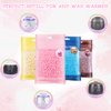 Wax Beads, Hard Wax Beans 400g Wax Beads for Hair Removal with 10 Pcs Wood Sticks for Full Body Brazilian Bikini Face Legs Eyebrow Painless at Home for Woman Men