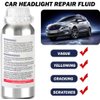 Ghguole 200ml Car Headlight Restoration Liquid, Headlight Restoration Kit Refill Bottle, Auto Headlight Anti-Scratch Lens Repair Fluid, Headlight Polish Cleaner for Restoring Dull Yellow Headlamp