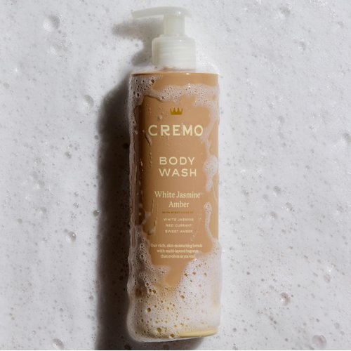Cremo Women's Body Wash, Skin Moisturizing, Notes of White Jasmine, Red Currant, and Sweet Amber Body Wash Women, 16 Fl Oz