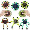 8Pcs Fidget Spinners Glow in The Dark, Fingertip Gyro DIY Deformable Robot Funny Sensory Fidget Toys Decompression Spinner Birthday Gifts Classroom Prizes Party Favors for Kids Adults