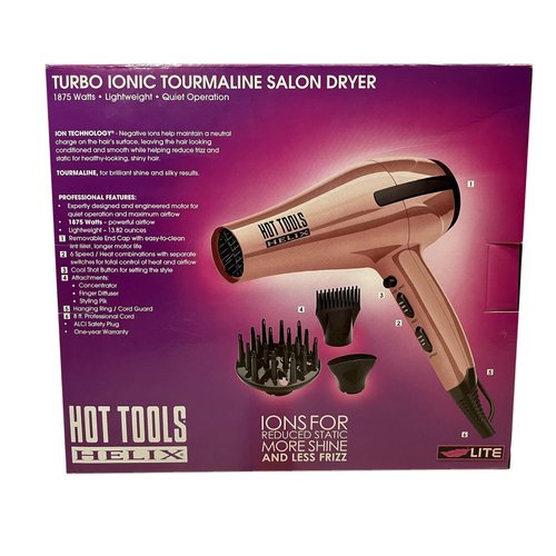 Hot Tools Helix Turbo Ionic Tourmaline Salon Dryer Lite