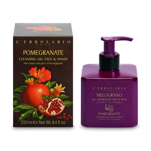 LErbolario Cleansing Gel Face and Hands - Pomegranate for Unisex - 8.4 oz Cleanser
