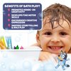 Bluey Bath Creations, 9-Piece Bluey Activity Set, Fun Bluey Bath Toys, Includes Washable Bath Paints, Bath Crayons, Bath Toy Storage, Bath Paint for Toddlers 1-3, Fun Bluey Gifts, Toddler Art Supplies