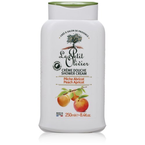 Le Petit Olivier Shower Cream - Peach Apricot for Women | 8.4 oz Nourishing Body Wash for Soft, Smooth Skin