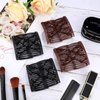 4 Pieces Adjustable Elastic No Crease Double Comb Hair Pins for Women's Curly Thick Wavy Hair Ponytail (Black, Coffee)