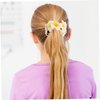 LALADEFIEE Hawaiian Hair Scrunchy for Women Floral Ponytail Hair Tie with Bow Tropical Hair Accessories for Beach Parties and Everyday Wear
