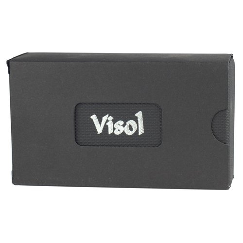 Visol Dobrev III Chrome and White Carbon Fiber Triple Torch Flame Cigar Lighter