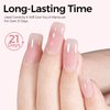 TOMICCA Gel Nail Polish, Jelly Light Pink Gel Polish, Clear Pink Nail Polish Quick Dry, Soak Off U V Jelly Nail Polish Colors Long Lasting Translucent Nail Art Neutral Manicure