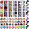 Teenitor 41 Boxes Rhinestones for Nails, Nail Gems 5 Boxes Nail Art Rhinestones 36 Boxes Nail Flakes, Nail Gems Stone Nail Design Kit, Nail Rhinestones for Nail Art Nail Accessories
