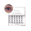 VLuxe Extended Clear Band Faux Mink Cluster, Ultra Comfort False Eyelashes with Light & Clean Extension Look, Clean Thin Band for Natural Blending