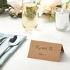 Juvale 200 Pack Kraft Paper Place Cards for Table Setting - Blank Name Cards for Wedding Reception, Baby Shower, Table Numbers (3.5 x 2 In, Brown)