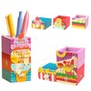 Vinbosion Building Blocks Set,3 in 1 Pen Holder Building Blocks Toy,Creative Building Blocks Model Gift for Kids and Adults