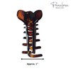 Parcelona French Boss Thin and Narrow Medium Tortoise Shell Covered Spring Jaw Hair Claw Clip Clutcher Clamp