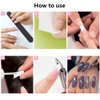 Natural Coffin Nails Tips - 500PCS French False Nail Tips for Acrylic Nails Professional,10 Sizes Long Half Cover Ballerina Nail Tips Fake Nails with Nail Clipper, Nail Buffer Polishing Block