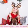 Yssreey 3 Pack Deer Antler Headbands Deer Costume Women's Fawn Horn Headband Reindeer Headband with Antler Ears Animal Cosplay Costume for Halloween Christmas Party Favors
