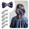 AUEAR, 50 Pack 40mm Blank French Barrette Metal Rectangle Hair Clips Iron Alligator for DIY Clip Craft