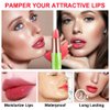 BINGBRUSH Strawberry Color Changing Lipstick Queen,Moisturizer Long Lasting Lip Care Lip Balm Magic Lip Gloss Lip Tint Stain Glossly Makeup Lipstick Set for Women (1pc 02#Strawberry)