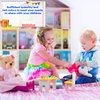 60 Pcs Plastic Tooth Savers Necklace Colorful Tooth Holders Tooth Necklaces Container for Kids Teeth Keepsake Theme Party Supplies Goodie Bag Fillers, 5 Colors