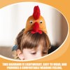 WRITWAA 1Pc Chicken Hair Hoop, Easter Headbands Cartoon Rooster Hair Bands for Halloween Decorations, Animals Ears Headdress Cute Headbands for Cosplay Party, Brown