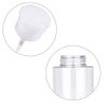 LASSUM 2 Pieces 3.5 oz (100ml) Plastic Pump Dispenser Empty Bottle,Push Down Nail Polish Remover Pumping Bottle Dispenser with Flip Top Cap