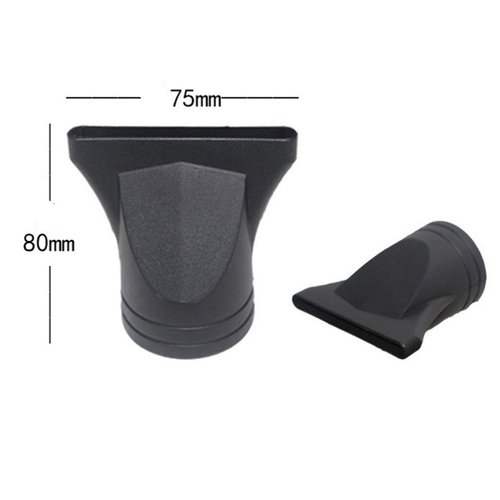Plastic Hair Dryer Nozzle 2Pcs - Black, Nylon, Corded Electric