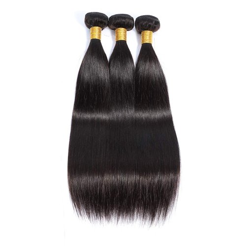 Selina Brazilian Virgin Hair Straight 10 12 14Inch (100g/3.52Oz,Natural Black Color) Human Hair Weave 100% Unprocessed Human Hair Bundles Straight Remy Hair Extensions (10" 12" 14", Straight)