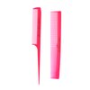 Allegro Combs Rat Tail And Barber Comb Stylist Combs Set Rattail Styling Parting Comb Hair Stylist Tail Comb Men Combs Women Combs Kids Comb Fresh Color 2 Pc. (Neon Pink)