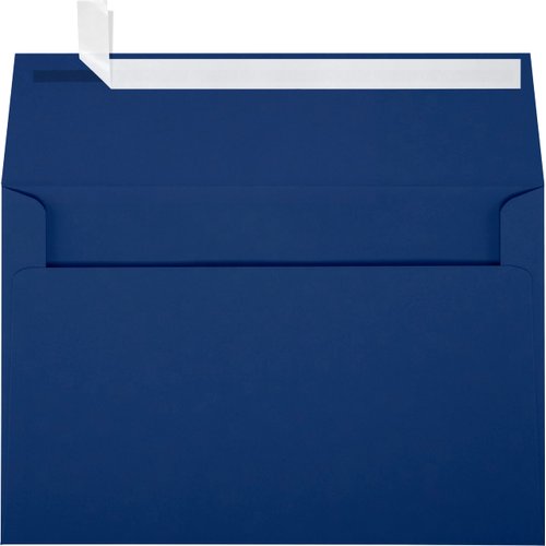 LUXPaper A9 Invitation Envelopes | Peel & Press | 5 3/4" x 8 3/4" | Navy Blue | 80lb. Text | 50 Qty