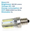 HQRP 2-Pack 7/16" 110V LED Light Bulbs Cool White Compatible with Brother LS-2125, LS-2125b, LS-2125i, LS-2129, LS-2130, LS-2150, LS-2160 Sewing Machine