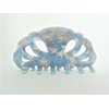 Generic Sky blue and white pink marbled hair claw clip for medium fine hair