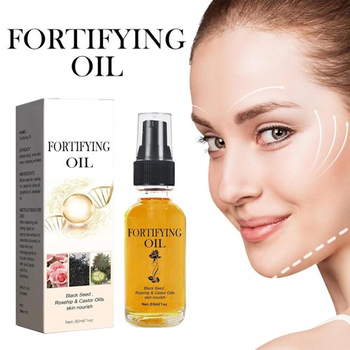 Lilinas Castor Oil Black Seed Oil Rosehip Oil Face Serum, Rosehip Oil Black Seed Oil for Face, Castor Oills Skin Nourish, Organic Golden Castor Oil Collagen Boost Anti Aging（ 2 PCS ）