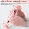 huefull Face Massager Rose Quartz Face Roller & Gua Sha Facial Tool Set, Lymphatic Drainage Massage Tool for Self Care, Muscle Tension Relief, Skin Care Gift for Men/Woman