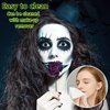 2PCS Black and White Halloween Face Body Paint Makeup Kit,Oil Based Cream Face Painting Kit,Waterproof Long Lasting Blendable Face Paint Kit for Cosplay Goth Skull Zombie Joker Vampire Makeup