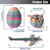 Dragon Egg 3D Printed Dragon Egg Articulated Dragon Crystal Dragon with Dragon Egg Fidget Dragon Egg Toy Executive Desk Toys Adults Fidget Dragon Toys