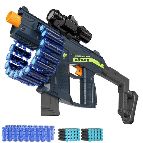 Toy Gun Models Soft Bullets Foam Blasters Dart Gun Belt Rotates Drum for Kids Christmas Birthday Gifts Indoor Outdoor Shooting Games Rifle Age 6+ 7 8 9 10 11 12 Year Old Boy Girl Children Teens Adults