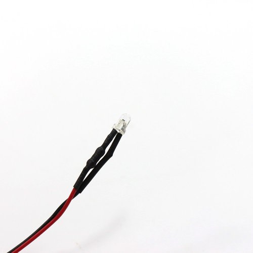 20pcs Pre Wired 3mm Warm White Led Lamp Light Set 12V ~ 18V for Train Layout