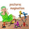 Shape Changing Robot Toy, Suction Cup Toys,Telescopic Pop Tubes Fidget Toys,Autism Sensory Toys for Kid Boys 12pcs