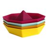 macoam Bath Toys for Toddlders | Bathtub Toys for Babies | 4-Piece Set Floating Boats | Boat Toys (Red)